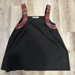 Blank tank top, with accent sleeves